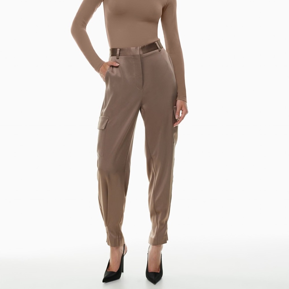 Aritzia Babaton Refined Satin Cargo Pant